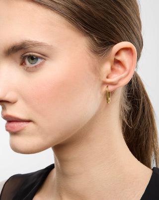 Set of gold-plated earrings with lapis lazuli in stainless steel Mys_2 - 3